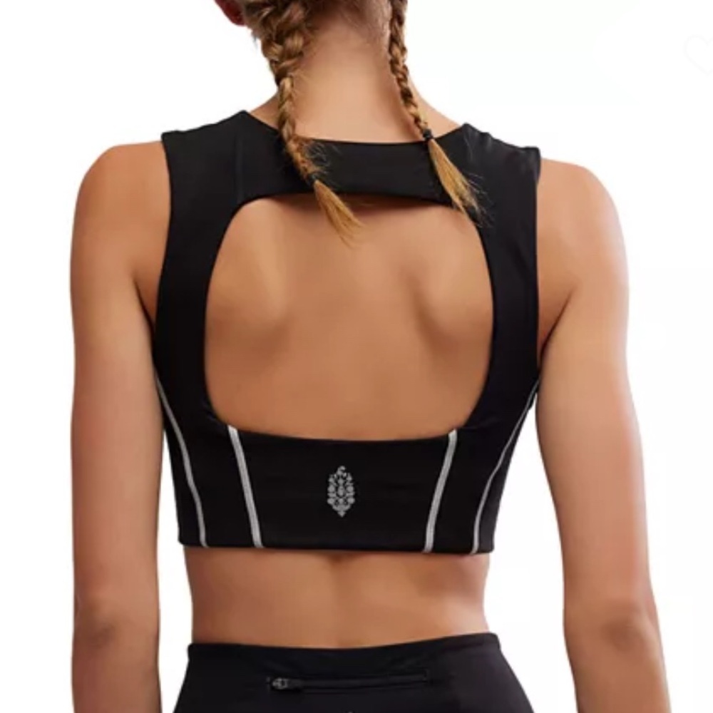 NWT FP Movement You’re A Peach Sports Bra Black XL - Picture 2 of 8